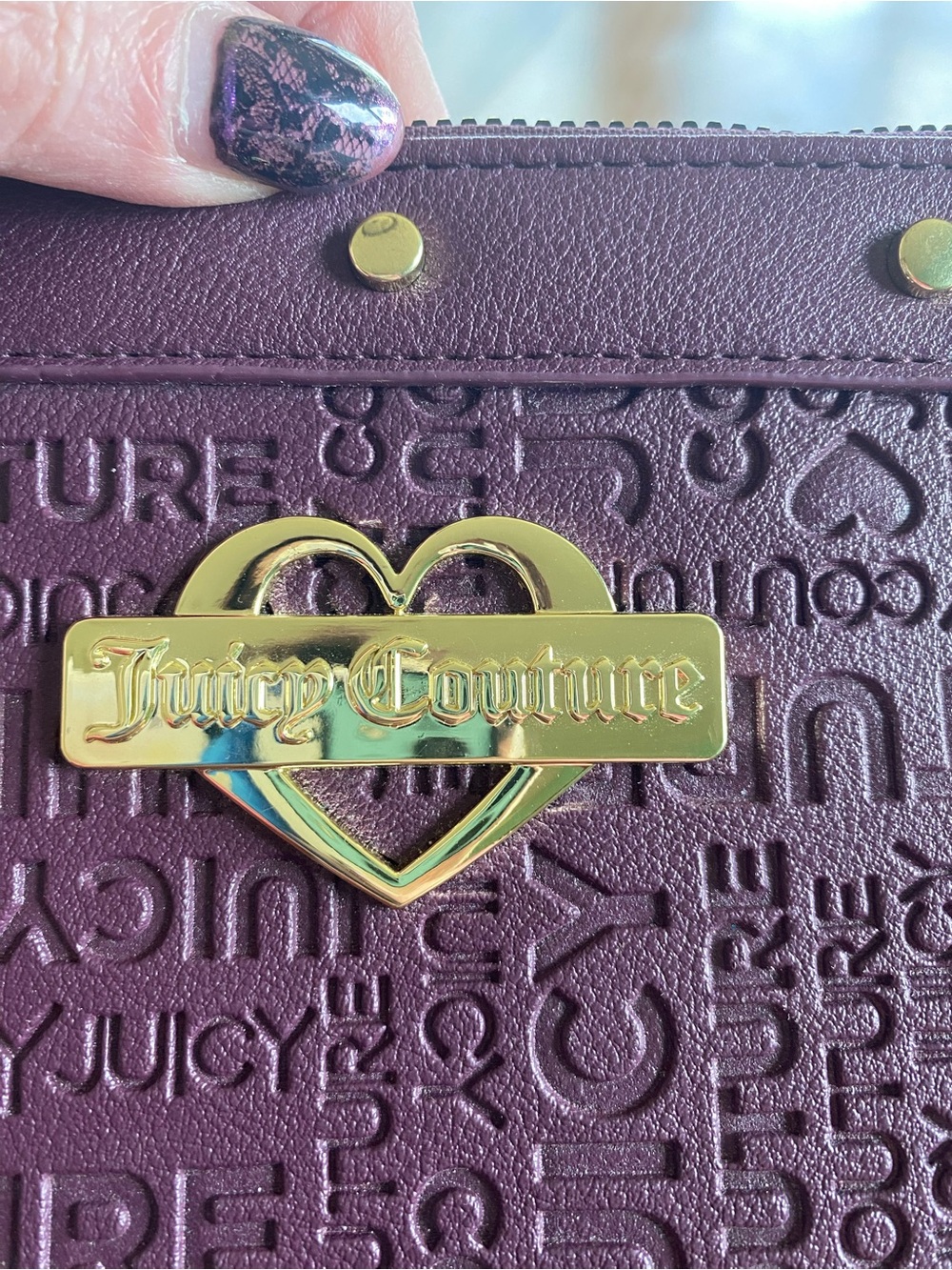 Juicy Couture Zipper Closure Wristlet - Picture 3 of 7